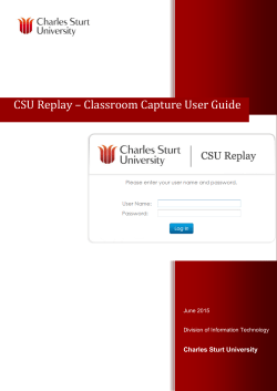 Podium Capture Guide (software installed on teaching space computer) (10 pages)