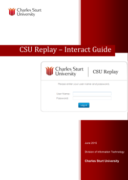 Interact 1 - How to add the CSU replay tool to your Interact site and basic overview of using CSU Replay