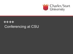 Introduction to Conferencing at CSU