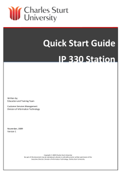 Quick Guide for IP330 Telephone