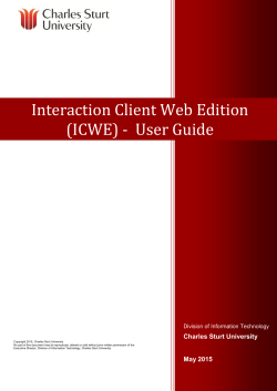 Interaction Client Web Edition Guide