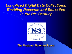NSB Report on Long-Lived Data Collections