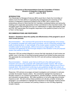 IOS 2014 COV response