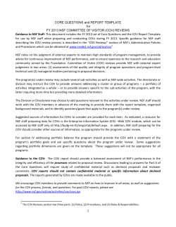 DBI 2013 COV Centers report