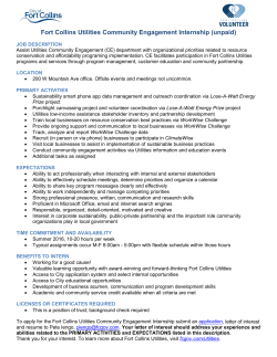 Community Engagement Internship