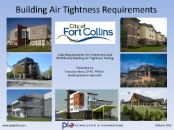 Air Tightness Requirements