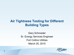 Air Tightness Testing