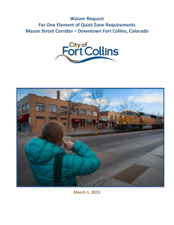 Fort Collins Waiver Application