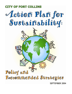 City's Action Plan for Sustainability