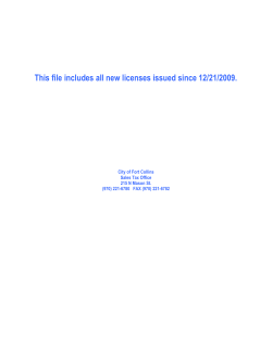 List of all new licenses for the year 2010