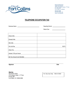 Telephone Occupation Tax Return