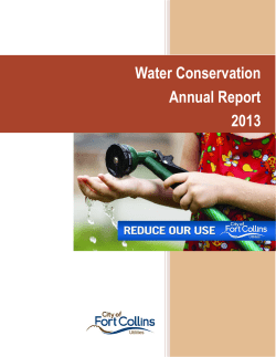 2013 Water Conservation Annual Report