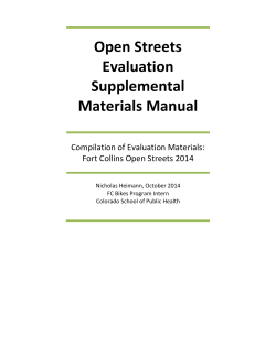 Appendices to 2014 Comprehensive Evaluation Report