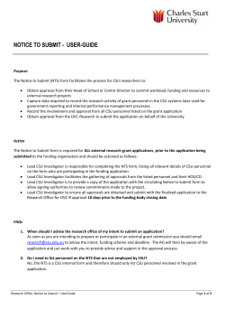 Notice to Submit - UserGuide