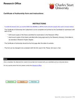 Certificate of Authorship (form & instructions))