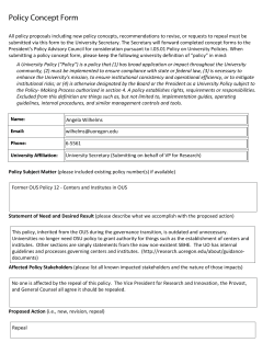 OUS 12 Centers and Institutes in OUS