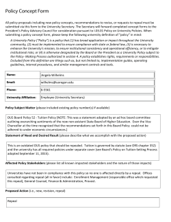 OUS 52 Tuition Policy
