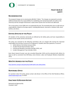 08.00.02 Safety Policy