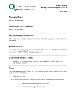 Policy Document