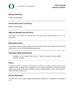 Policy Document