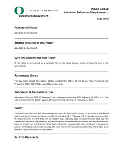 Policy Document