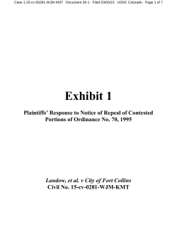 28a Exhibit 1 to Plaintiffs Response to Notice of Repeal