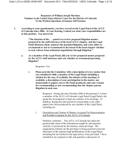 19b Exhibit to Motion for Judicial Recusal - Martinez Reponses to Senator Sessions Questions