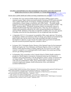 30a Ex 1 Studies and Reports Supporting Moratorium