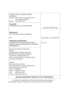 22 Measure Proponents Motion to Stay