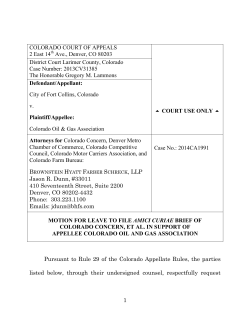 34 Motion to file Amicus- Colo Concern et al