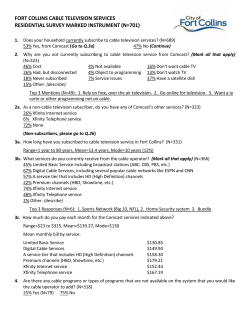 Attachment A: Citizen Survey