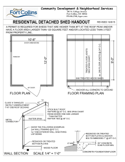 Shed Plans and Span Charts