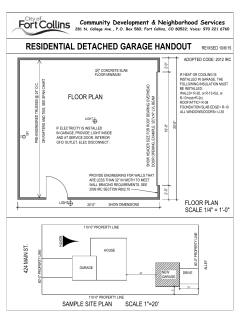Detached Garage Plans and Span Charts
