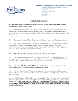 Green Build FAQs