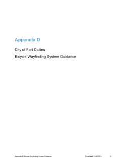 Appendix D Wayfinding Guidance