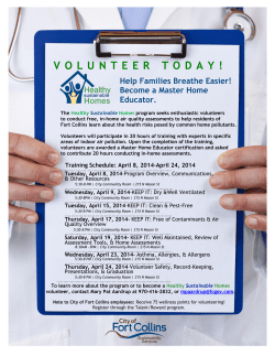 Master Home Educator training