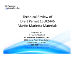 ARS Technical Review PowerPoint presentation