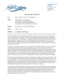2013 Air Quality Summary Report