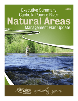 EXECUTIVE SUMMARY of Cache la Poudre River Natural Areas Management Plan Update, 2011