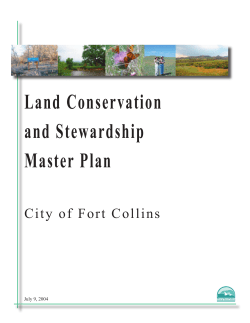 Land Conservation and Stewardship Master Plan 2004