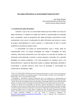 Acciones afirmativas en la Universidad Federal de Par