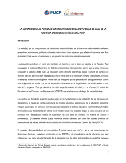 La educaci n de las personas con discapacidad en la