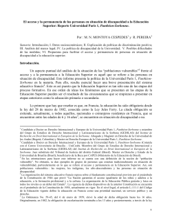 El acceso y la permanencia de las personas