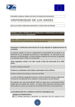 UNIVERSIDAD DE LOS ANDES