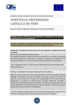 PONTIFICIA UNIVERSIDAD CAT LICA DE PERU