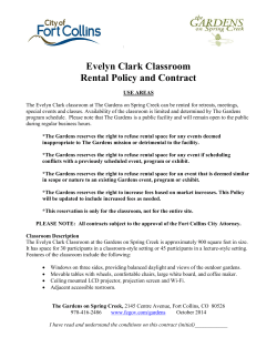 Download the Classroom Rental Policy