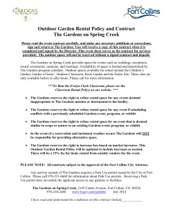 Download the Garden Rental Policy (includes pricing and guest capacity per garden).