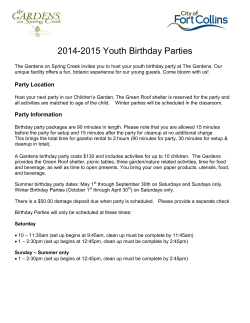 Download our Youth Birthday Party package for more information.