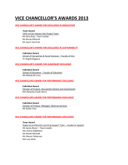 See the past 2013 Award Recipients
