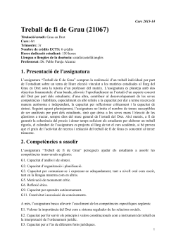 Pla docent TFG